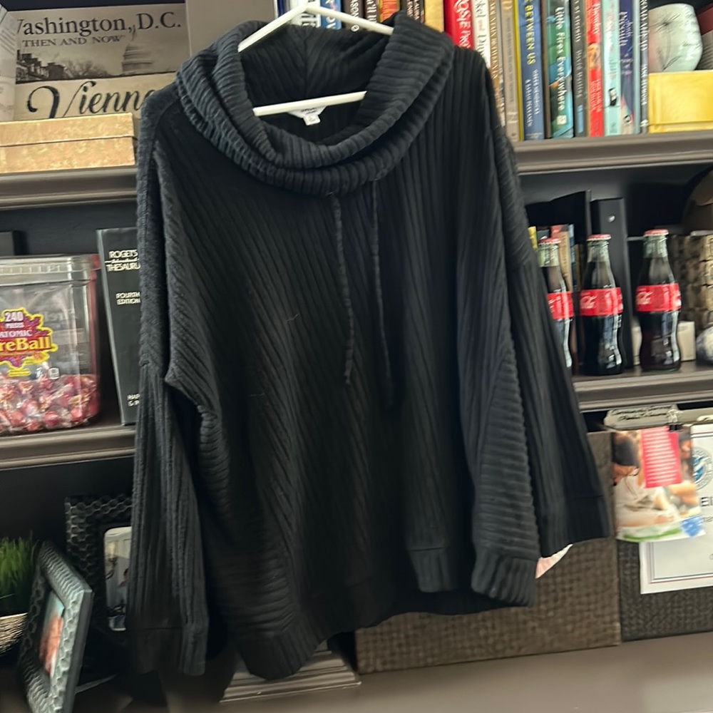 Black mid length sweater